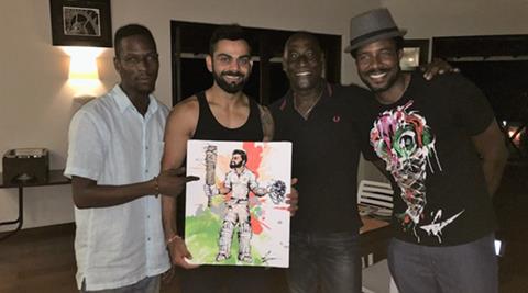 Virat Kohli gifted painting by Vivian Richards’ son